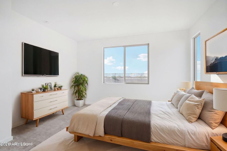 Primary Bedroom of Model