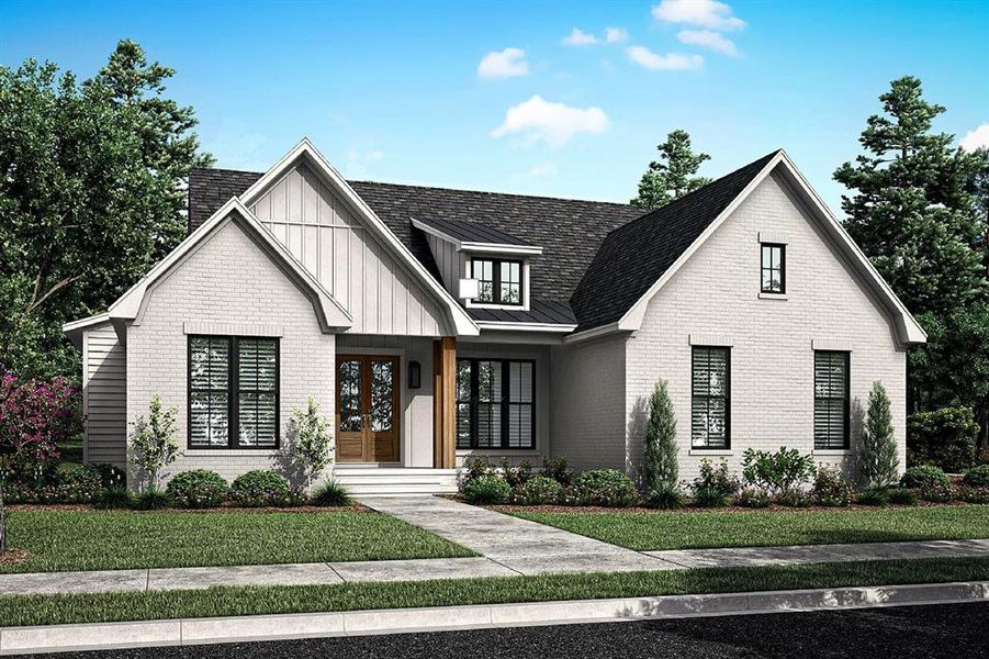 Front exterior of a new home in , Cleburne, TX, highlighting curb appeal (Image 1). Front exterior of a new home in , Cleburne, TX, highlighting curb appeal (Image 1).