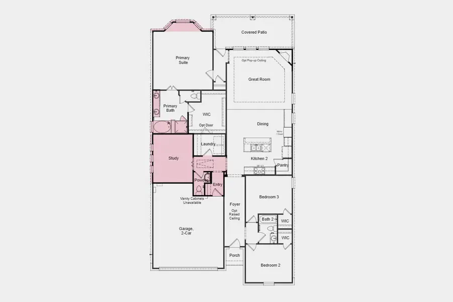 2D floor plan layout of this home in Stoneridge, Melissa, TX (Image 5). 2D floor plan layout of this home in Stoneridge, Melissa, TX (Image 5).