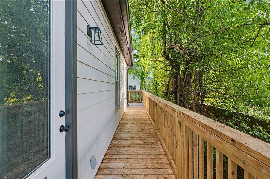 Exterior details and patio area of a home in , Atlanta (Image 8).