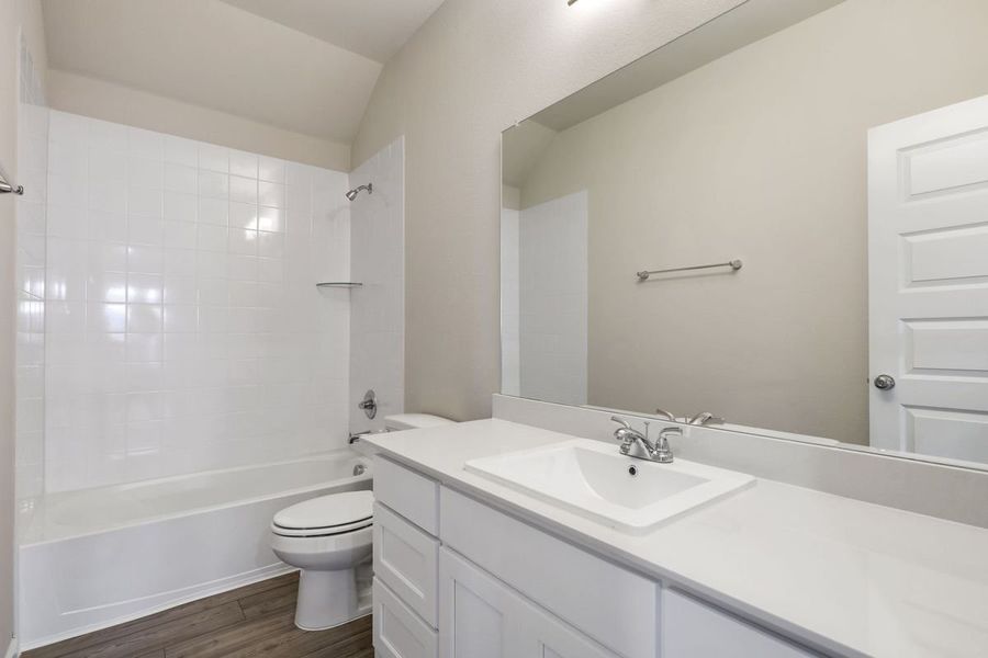 Bathroom in the Sapphire home plan by Trophy Signature Homes – REPRESENTATIVE PHOTO Bathroom in the Sapphire home plan by Trophy Signature Homes – REPRESENTATIVE PHOTO