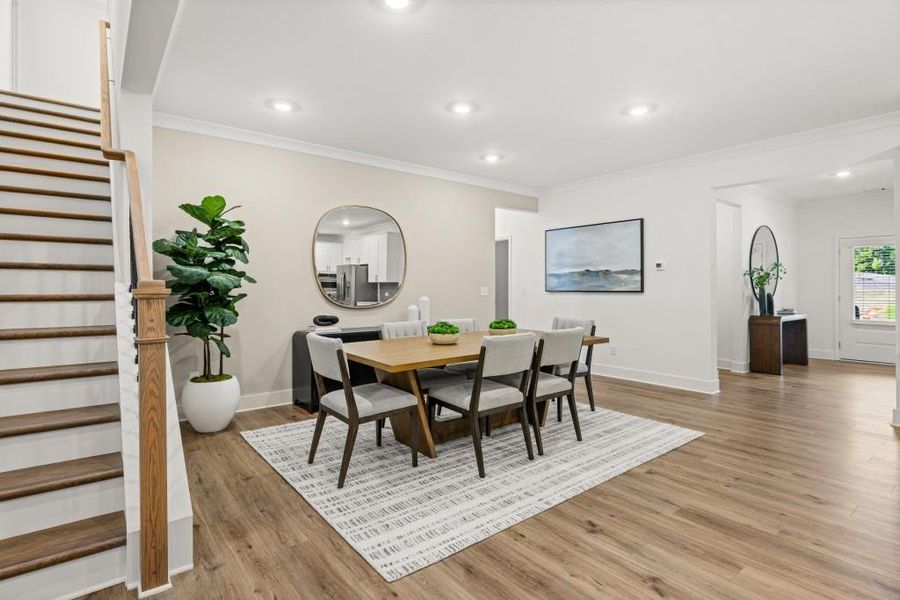 Furnished interior view inside a new home in Twelve Parks 55+, Sharpsburg (Image 10).