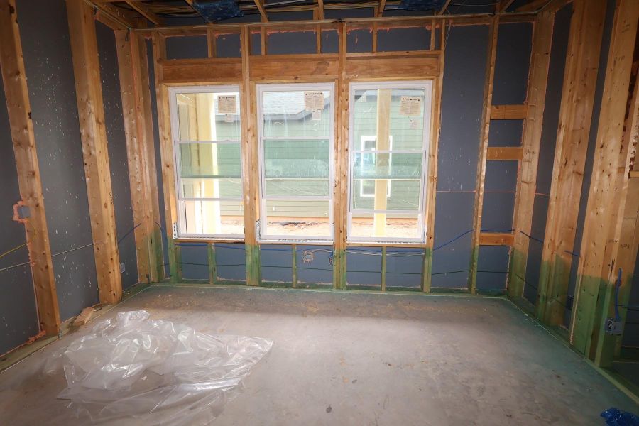 In-progress construction of a new home in Bridgeland Central: Emerald Heights - Landmark Row Collection, Cypress, TX (Image 7).