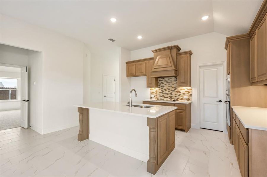 Furnished interior view inside a new home in Georgetown at Kings Fort 50s, Kaufman (Image 12).