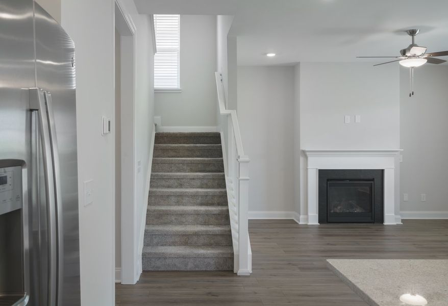 Representative furnished interior of a home built from the The McKee by Cothran Homes in Holly Ridge, Greenville (Image 10). Representative furnished interior of a home built from the The McKee by Cothran Homes in Holly Ridge, Greenville (Image 10).