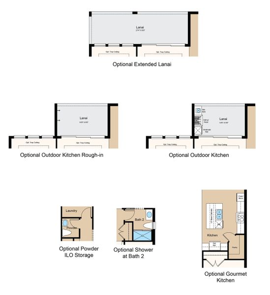 2D floor plan layout of this home in Skye Ranch Community Group Page, Sarasota, FL (Image 7).