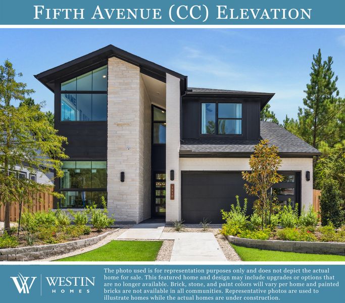 Representative exterior photo of a completed home built from the The Fifth Avenue by Westin Homes in COLTON™ - 45', Todd Mission, TX (Image 1). Representative exterior photo of a completed home built from the The Fifth Avenue by Westin Homes in COLTON™ - 45', Todd Mission, TX (Image 1).