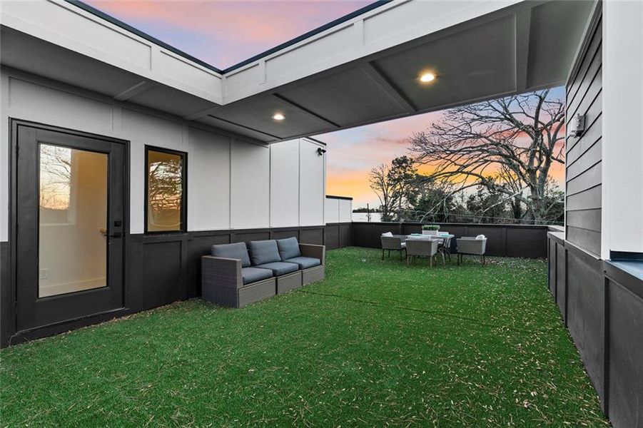 Exterior details and patio area of a home in , Atlanta (Image 24).