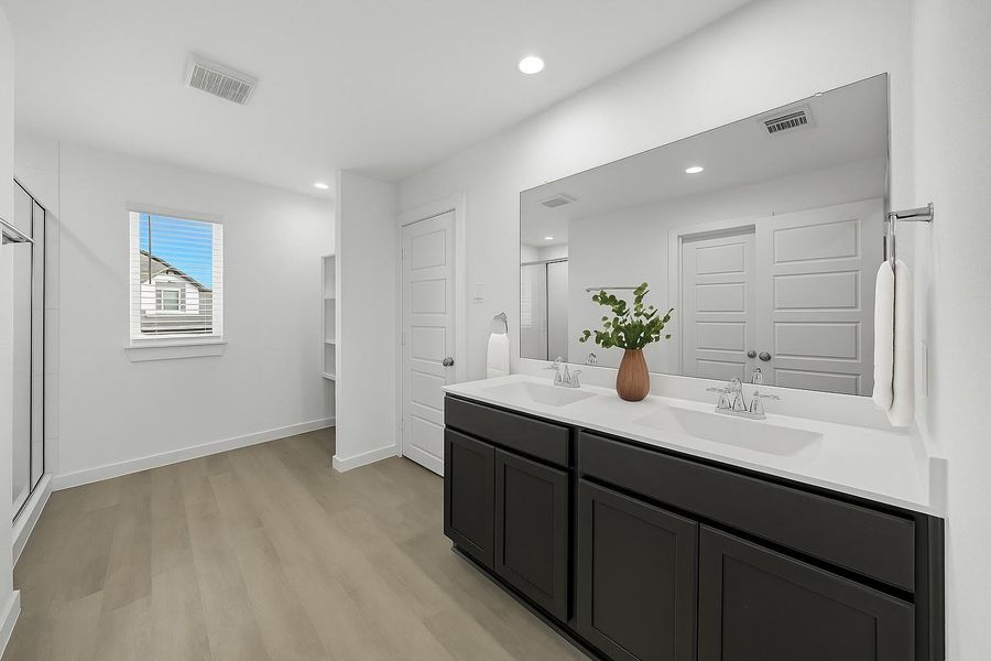 Furnished interior view inside a new home in , Houston (Image 10).