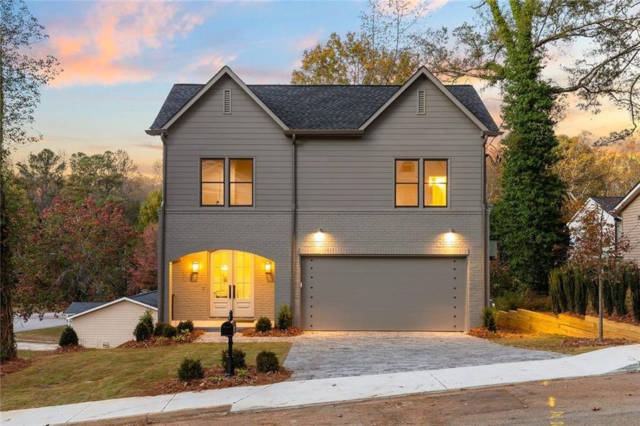 Front exterior of a new home in , Scottdale, GA, highlighting curb appeal (Image 28).