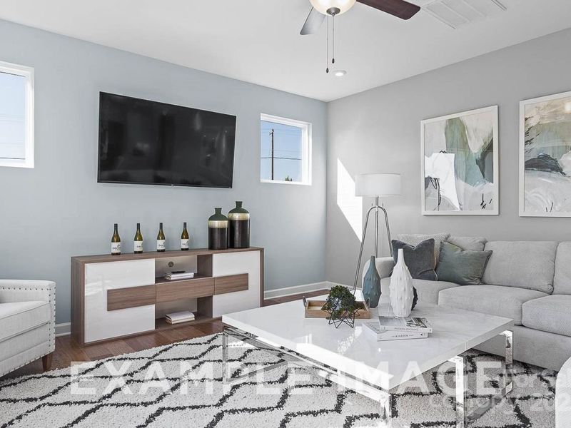 Furnished interior view inside a new home in Enclave at Belmont, Belmont (Image 10).