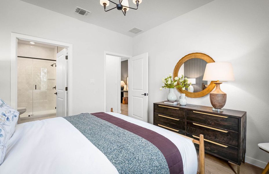Representative furnished interior of a home built from the Prestige by Del Webb in Del Webb Austin at Lost Pines, Bastrop (Image 18).