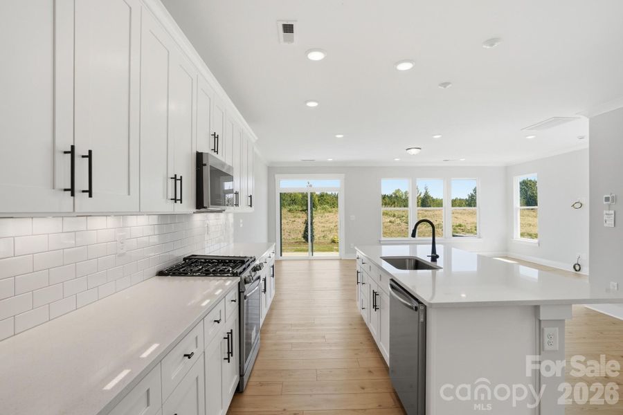 Furnished interior view inside a new home in Blythe Mill Townhomes, Waxhaw (Image 16).