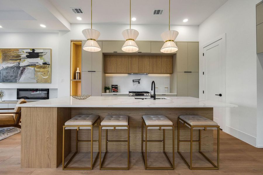 Furnished interior view inside a new home in , Houston (Image 15).