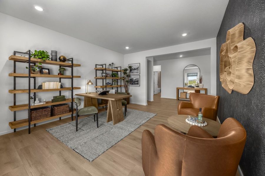 Representative furnished interior of a home built from the 1818 Modeled by KB Home in Brighton Crossings, Brighton (Image 14).