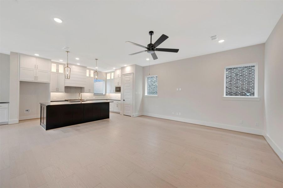 Spacious, unfurnished interior of a new home in Easthaven at Bridgeland Central - Vision Collection, Cypress (Image 13). Spacious, unfurnished interior of a new home in Easthaven at Bridgeland Central - Vision Collection, Cypress (Image 13).