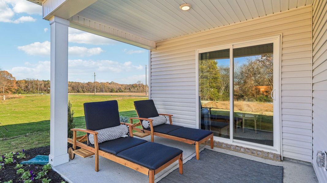 Exterior details and patio area of a home in The Parks, White House (Image 27). Exterior details and patio area of a home in The Parks, White House (Image 27).