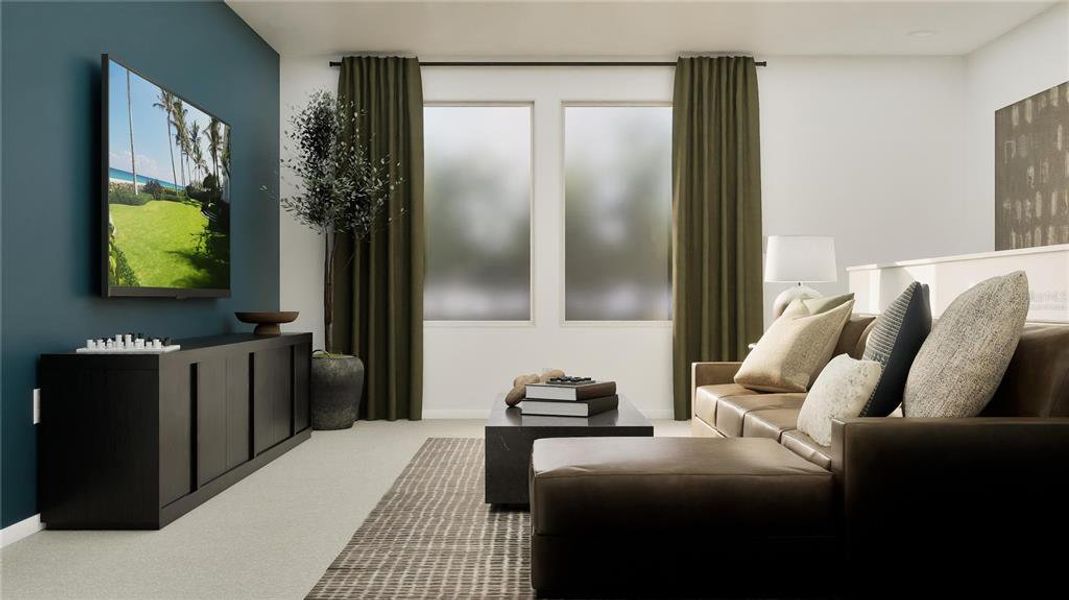 Furnished interior view inside a new home in Crosswinds, Haines City (Image 13).