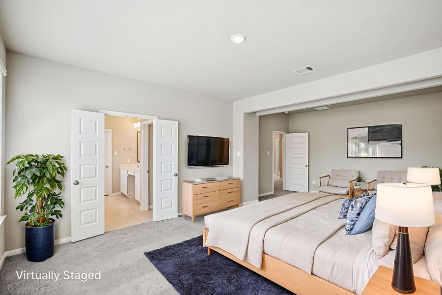 Furnished interior view inside a new home in Kemah Crossing - Luxe Series, Kemah (Image 10). Furnished interior view inside a new home in Kemah Crossing - Luxe Series, Kemah (Image 10).