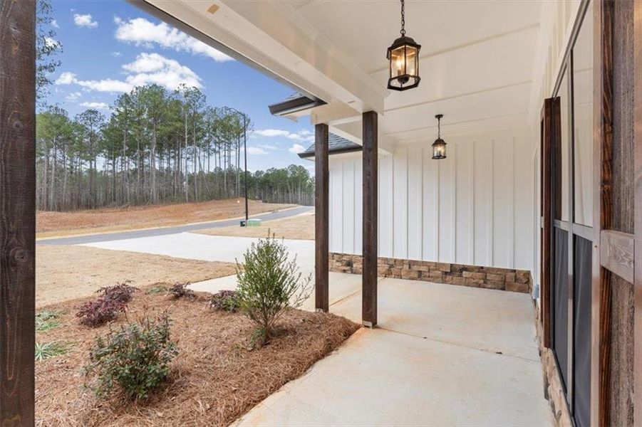 Exterior details and patio area of a home in , Rockmart (Image 3). Exterior details and patio area of a home in , Rockmart (Image 3).