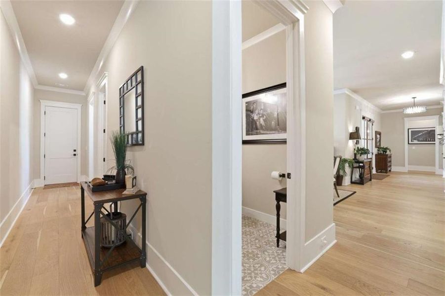 Furnished interior view inside a new home in , Clarkesville (Image 9).