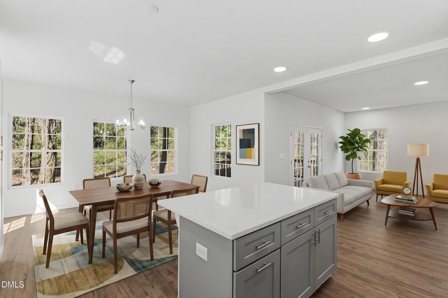 Kitchen/Living/Dining (Virtual Staging) Kitchen/Living/Dining (Virtual Staging)