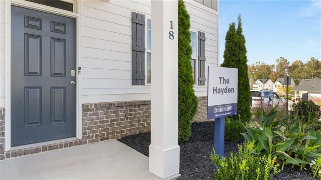 Exterior details and patio area of a home in Poplar Preserve, Newnan (Image 1). Exterior details and patio area of a home in Poplar Preserve, Newnan (Image 1).
