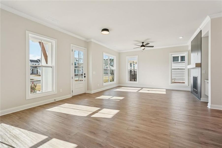 Spacious, unfurnished interior of a new home in Promenade at Sawnee Village, Cumming (Image 41). Spacious, unfurnished interior of a new home in Promenade at Sawnee Village, Cumming (Image 41).