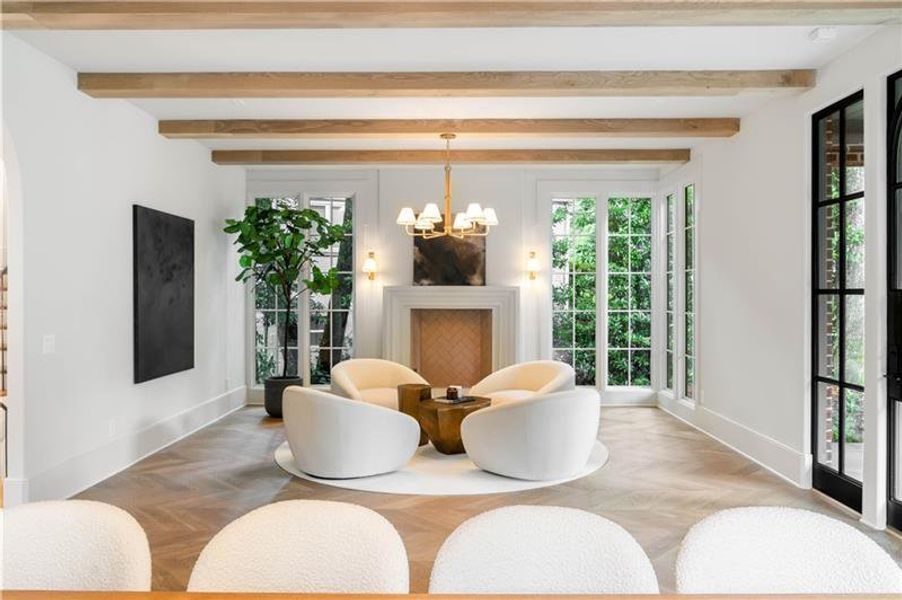 Furnished interior view inside a new home in , Atlanta (Image 70).