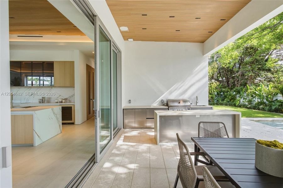Exterior details and patio area of a home in , Miami Springs (Image 18). Exterior details and patio area of a home in , Miami Springs (Image 18).