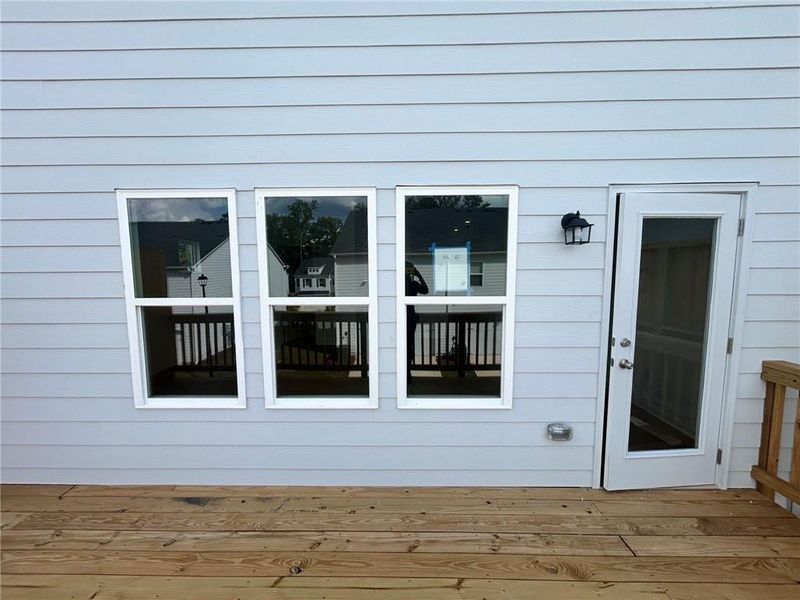 Exterior details and patio area of a home in Old Salem Crossing, Conyers (Image 3).