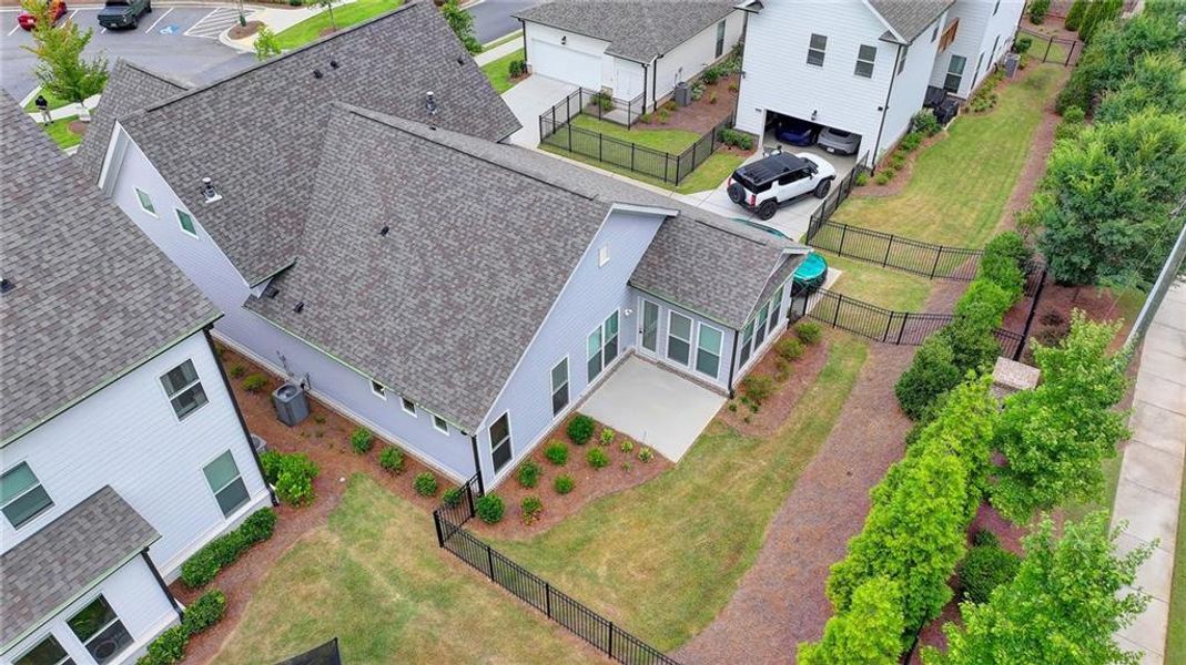 Front exterior of a new home in Ellington Townhomes, Suwanee, GA, highlighting curb appeal (Image 25).