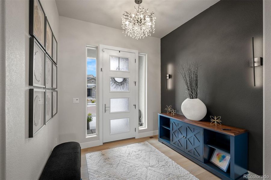 Furnished interior view inside a new home in , Colorado Springs (Image 30).