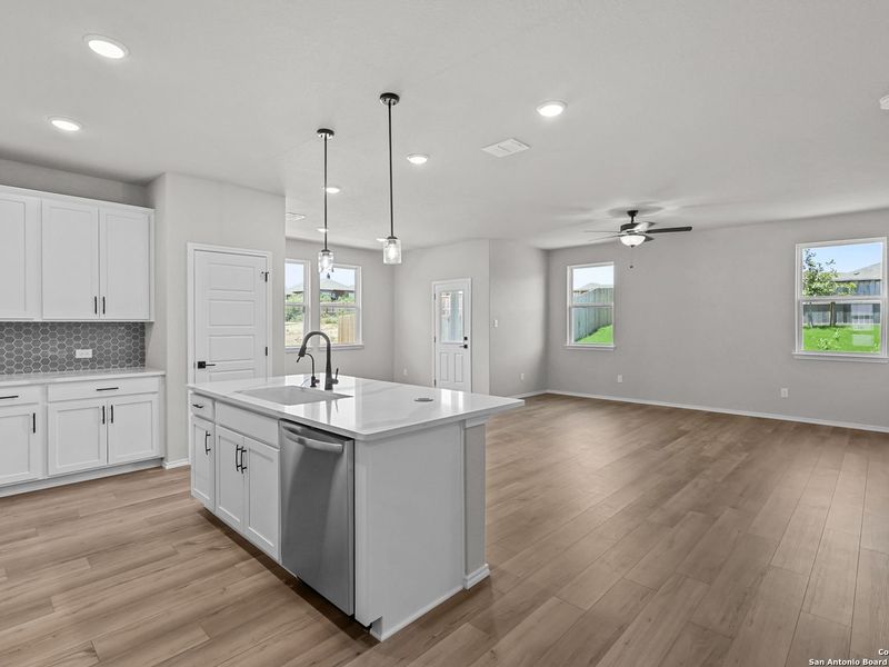 Furnished interior view inside a new home in Comanche Ridge, San Antonio (Image 4).