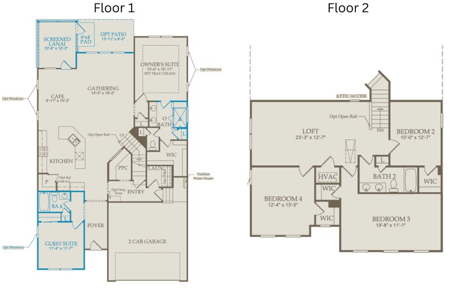 2D floor plan layout of this home in Saunders Farm, Holland, NC (Image 5). 2D floor plan layout of this home in Saunders Farm, Holland, NC (Image 5).