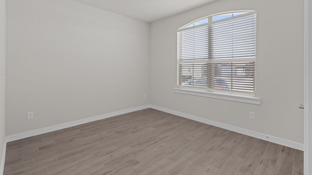 Representative unfurnished interior of a home built from the BLANCO by D.R. Horton in Northwest Passage, Midland (Image 20). Representative unfurnished interior of a home built from the BLANCO by D.R. Horton in Northwest Passage, Midland (Image 20).