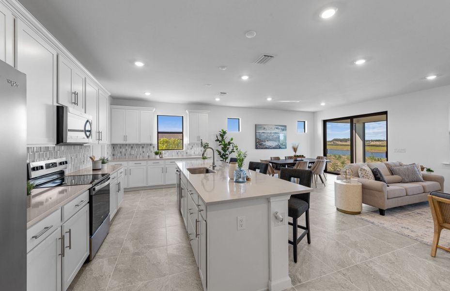 Furnished interior view inside a new home in Del Webb Naples, Immokalee (Image 10).