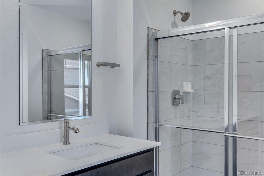 Close-up of interior finishes inside a home in Trails at Crowfoot, Parker (Image 18).