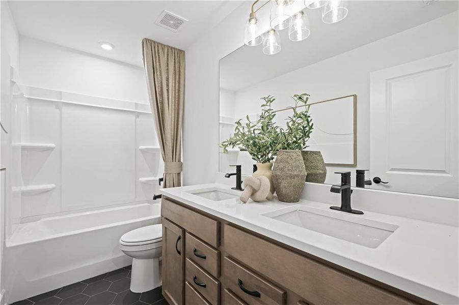 Furnished interior view inside a new home in Hawthorne Ridge, McDonough (Image 12). Furnished interior view inside a new home in Hawthorne Ridge, McDonough (Image 12).