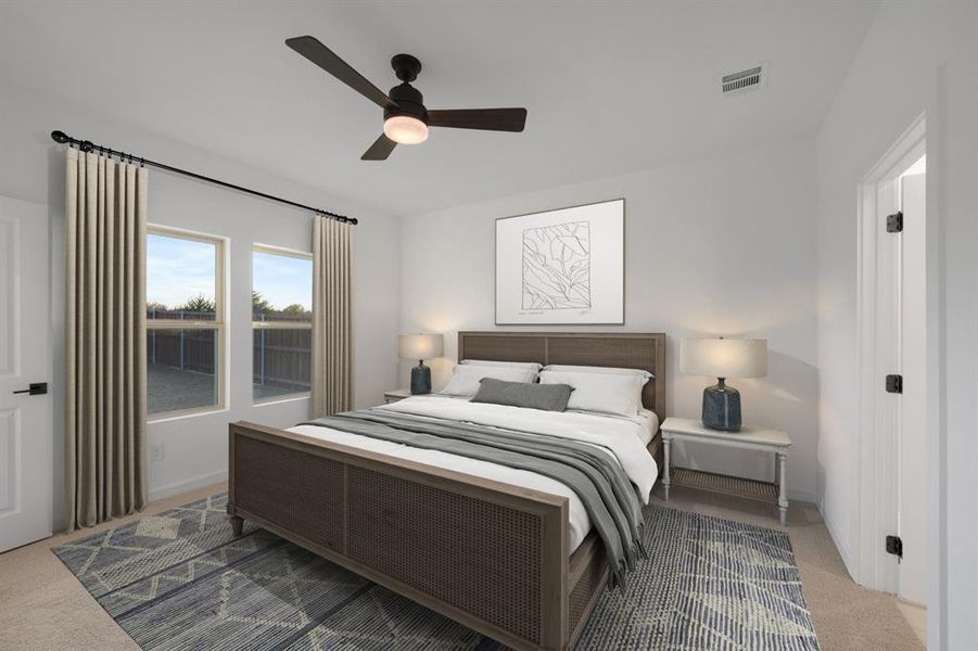 Furnished interior view inside a new home in Aspire at Noble Ridge, Howe (Image 29). Furnished interior view inside a new home in Aspire at Noble Ridge, Howe (Image 29).