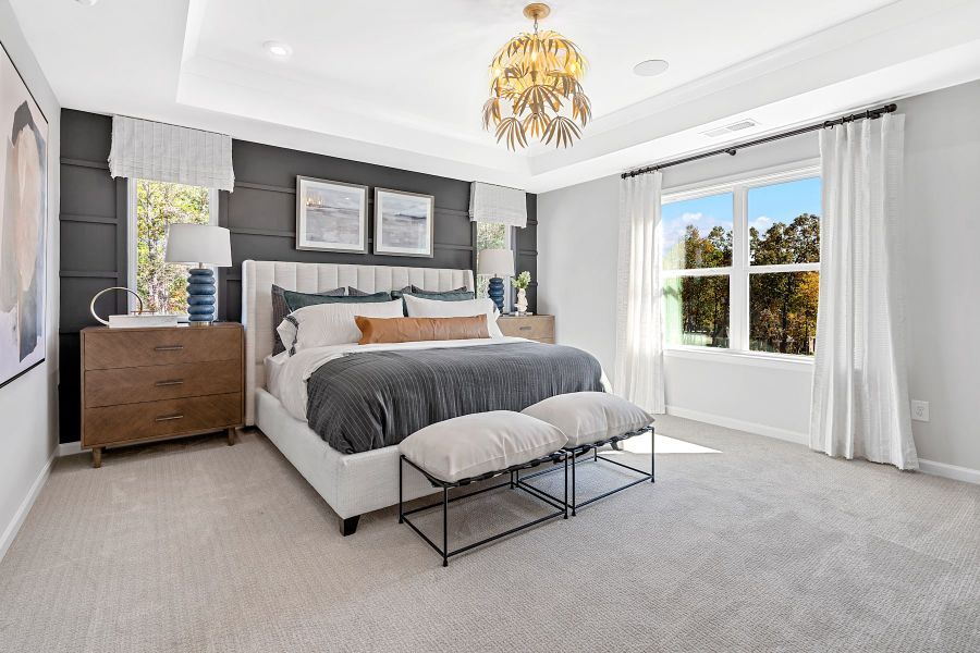 Representative furnished interior of a home built from the Woodwright by Tri Pointe Homes in Alton Creek, Mint Hill (Image 31).