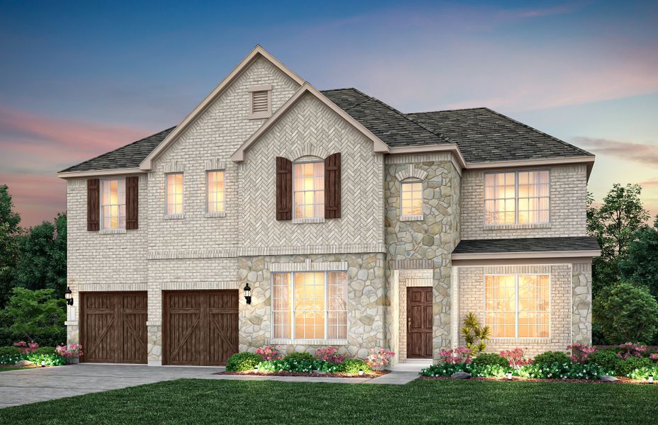 The Oak Grove, a two-story home with 2-car garage,