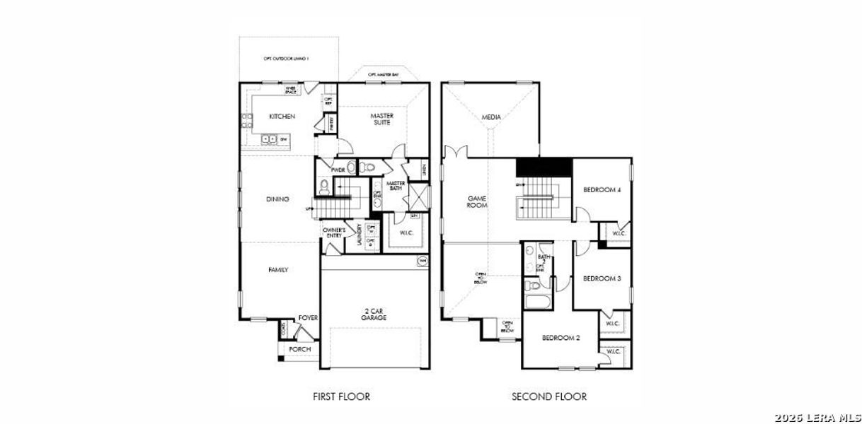 2D floor plan layout of this home in Sagebrooke - Premier Series, San Antonio, TX (Image 2). 2D floor plan layout of this home in Sagebrooke - Premier Series, San Antonio, TX (Image 2).