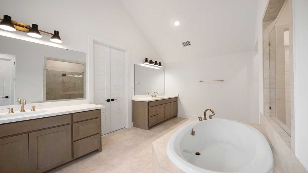 Furnished interior view inside a new home in Hillstead 60', Lavon (Image 10).