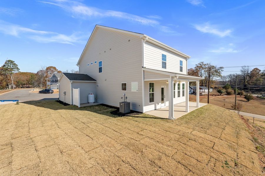 Exterior details and patio area of a home in Lakeside Saluda, Greenville (Image 4). Exterior details and patio area of a home in Lakeside Saluda, Greenville (Image 4).