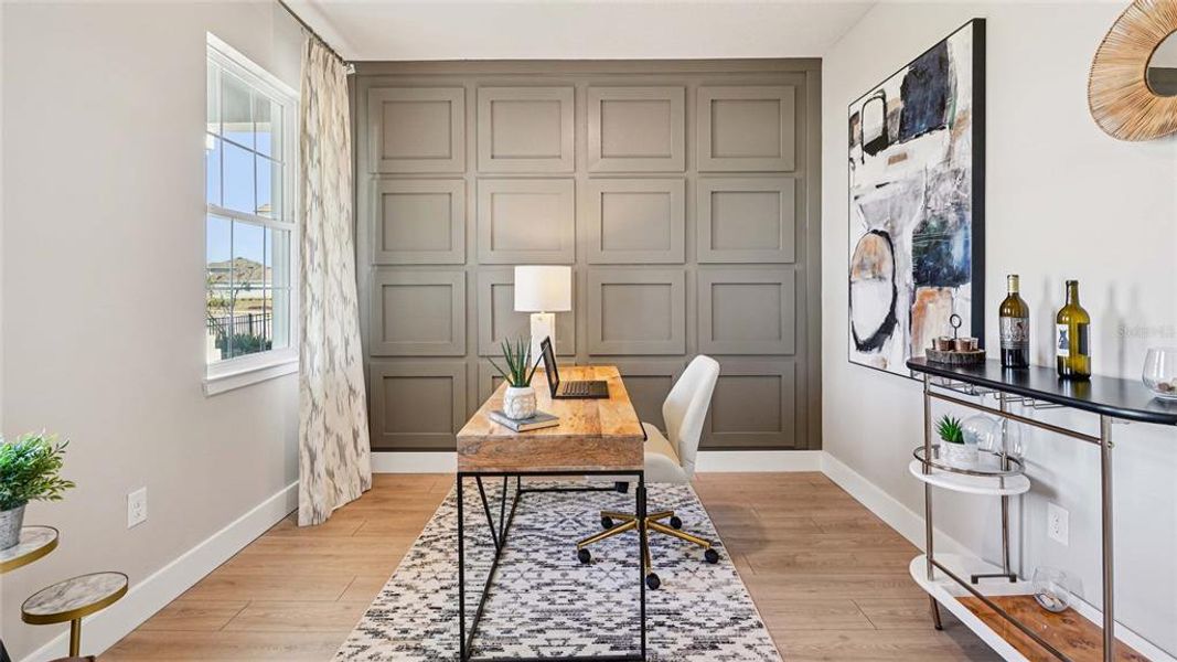 Furnished interior view inside a new home in Buchanan Trails, Newberry (Image 16).