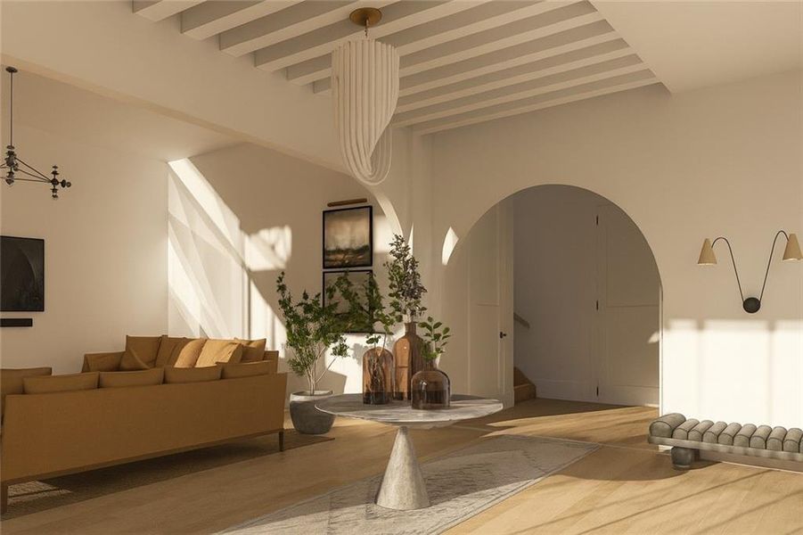 Furnished interior view inside a new home in Echo at Crabapple, Milton (Image 15). Furnished interior view inside a new home in Echo at Crabapple, Milton (Image 15).