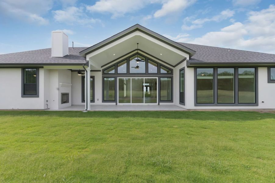 Representative exterior details of a home built from the Franklin by Chesmar Homes in Feathergrass, Fulshear (Image 29).