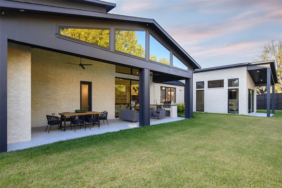Exterior details and patio area of a home in , Dallas (Image 26).