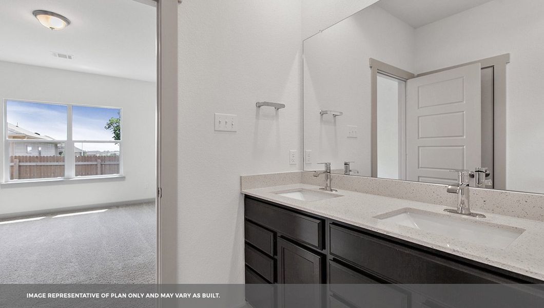 Furnished interior view inside a new home in Frontier, Mustang Ridge (Image 8).